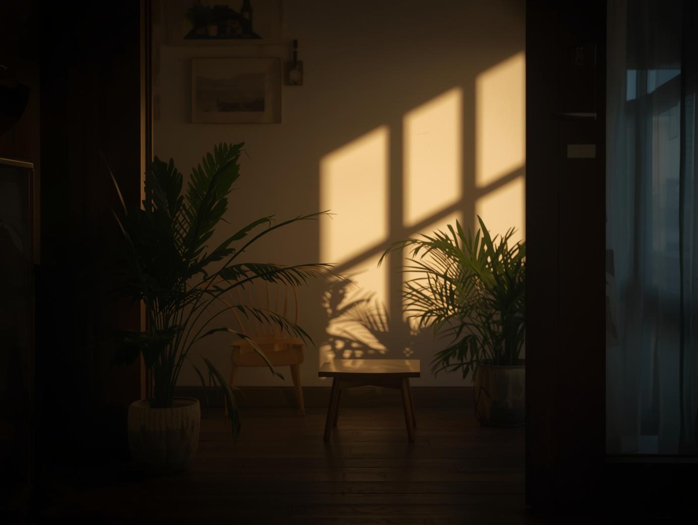 Luonnonvalon jakautuminen tilassa